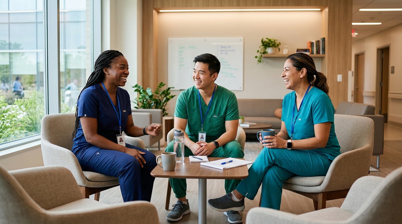 Travel nurses connecting